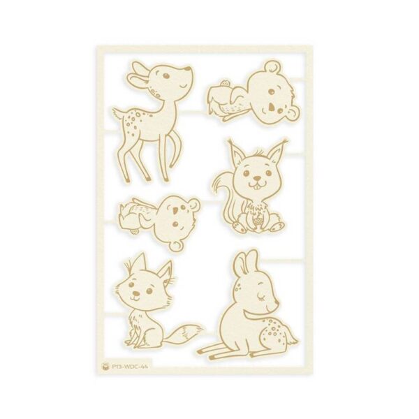 Chipboard kuvioleikkeet - Woodland Cuties-  P13 - Image 2